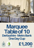 Marquee Table of 10 - Derbyshire Metro Bank One Day Cup