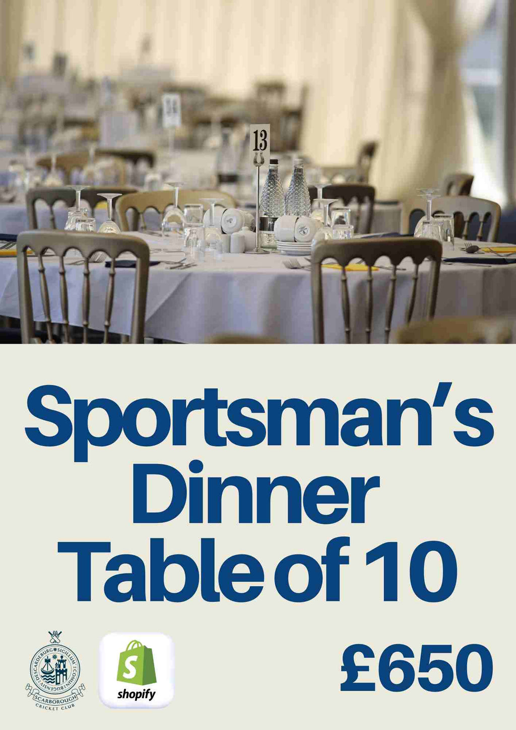 Sportsman's Dinner - Table of 10